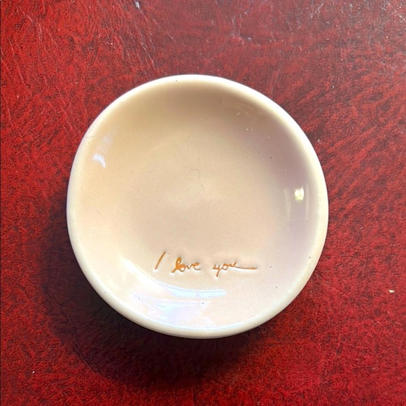I Love You Ring + Trinket Dish Pink Small Spaces Windowsill Storage - Picture 1 of 6